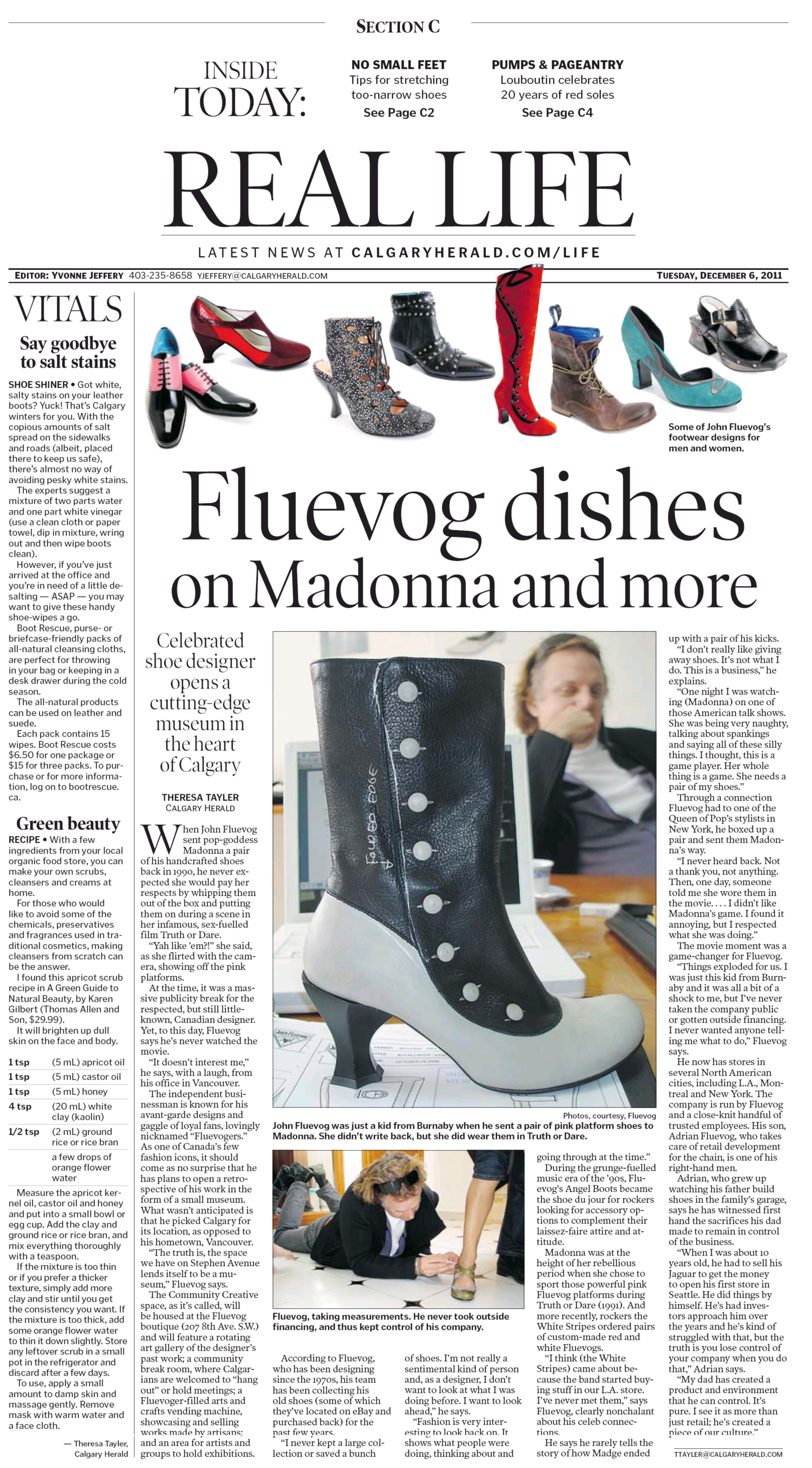Public relations to launch Fluevog Shoes in Calgary