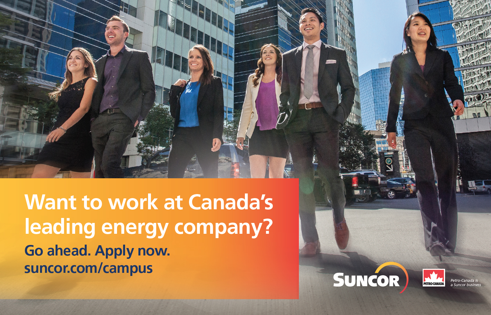 Part of the marketing & communications team for this Suncor recruitment campaign